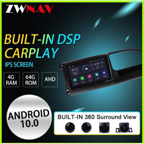 ZWNAV Android 10 PX6 For Ford Transit 2009-2015 Car Radio Multimedia Video Player GPS Navigation 360 Surround View
