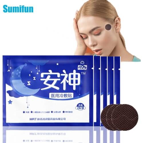 10pcs/5bags Medical Sleep Stickers Relieve Headache Plaster Anxiety Essential Oil Improve Insomnia Body Relax Pain Relief Patch