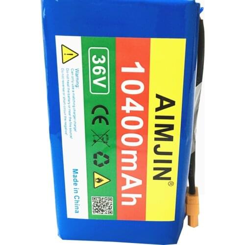 2021 NEW 10s2p 36V Li ion rechargeable battery 5.4/6.6/8.0/9.8/10.4ah double wheel balance vehicle battery