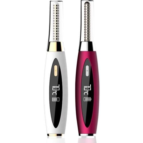 2021 Premium Quality Eyelash Curler Beauty Mini Electric Makeup Kit Tool Heating Safety Plastic Eyelash Curler