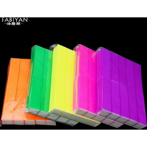 5 Colors Manicure Tools Nail Art Tips Files Block Sponge Sanding Tofu Buffer UV Gel Nail Polish