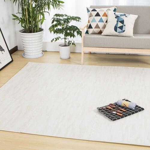 8pcs/lot 60*60*1.0cm EVA Foam Baby Play Mat Wood Grain Playmat