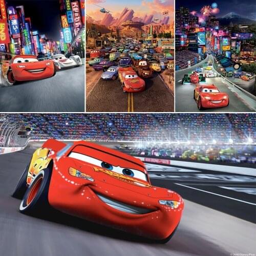 Disney 5D DIY Diamond Painting "sports Car Story" Cartoon Character Brand New Rhinestone High-quality Decorative Painting