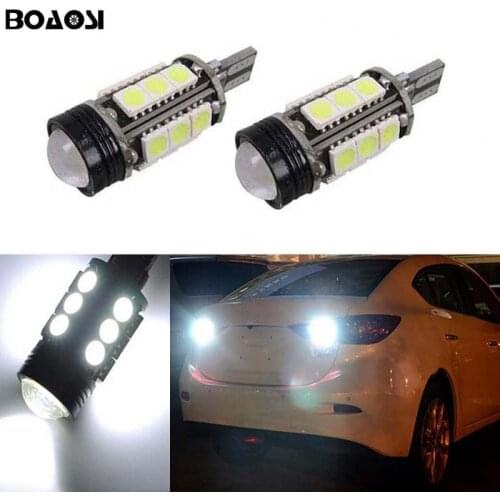BOAOSI 2x T15 LED Car CANBUS Samsung 5050 Chip Backup Reverse Light for mazda 8 cx-3 cx3 cx-5 cx5 8 cx 5 m8 rx8 mazda m5 2008