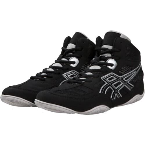 2020 Original Professional Boxing Shoes Men Women Leather Breathable Upper Weightlifting Sneakers Sanda Gym Training Shoes