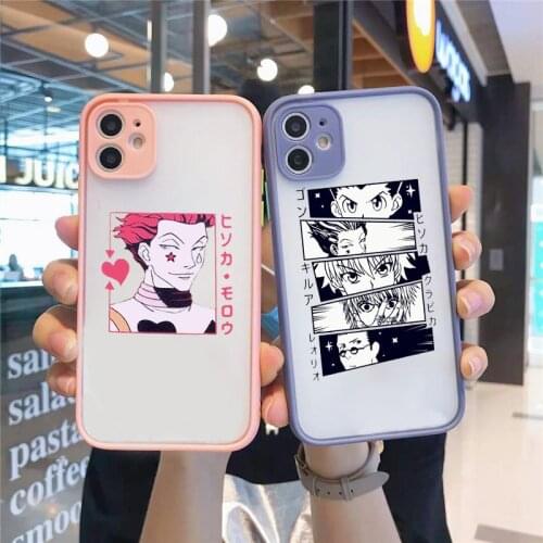 Hisoka Hunter X Hunter Killua Zoldyck Anime Phone Cover for IPhone 12 11 Pro Max X XS XR 7 8 7Plus 8Plus Clear Case Funda
