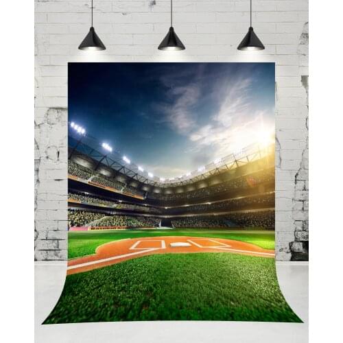 VinylBDS Basketball Court Nights Lights Sports Photography Backdrop Newborn Baby Photo Studio Background for Children Props