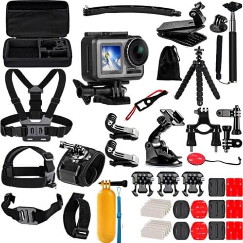 50in1 outdoor kit bicycle mountain bike clip strap suction cup tripod selfie stick Border Screw base for dji osmo action camere