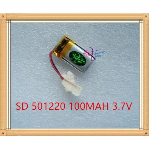 Liter energy battery WEP210 WEP301 WEP200 Bluetooth headset 3D glasses 501220 501221 501020 3.7V 100mAh