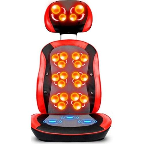 Whole body hot compress massager fixed lifting adjustment back waist relaxation treatments household multi-functional cushion