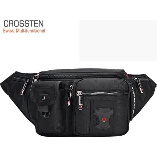 2021 New Swiss-Multifunctional waist pack Men bag black Belt bag fanny pack bum bag waist pouch hip bag Waterproof Riding pouch