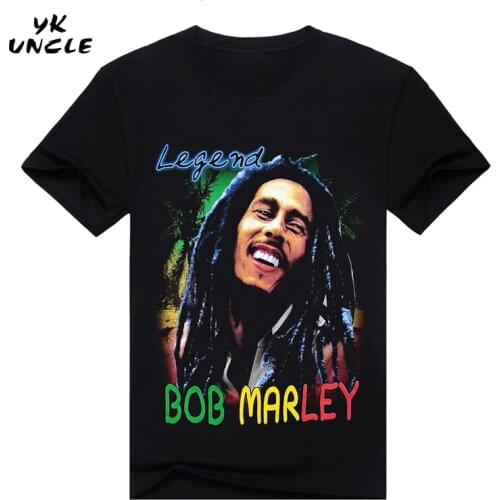 YK UNCLE Brand 2017 New Summer Fashion Legend Bob Marley Printing Men T-shirt Personality 3D T Shirts Casual Loose Tops Tee