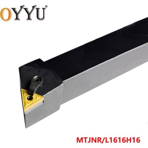 OYYU MTJNR1616H16 MTJNL1616H16 External Turning Tool Holder MTJNR MTJNL 1616 Carbide Inserts Arbor Lathe Cutter Shank use TNMG16