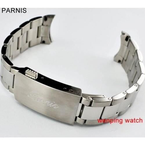 P741 Parnis 20mm Strap 316L Solid Stainless Steel Watch strap Band Bracelet