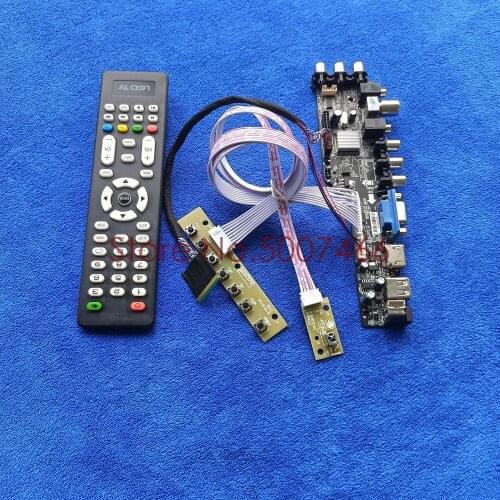 Fit B116XW01 V.0/V.1 B116XW02 V.0/V.1 upgrade 40pin LVDS 1366*768 AV VGA USB DVB 3663 TV digital screen LCD drive board Kit