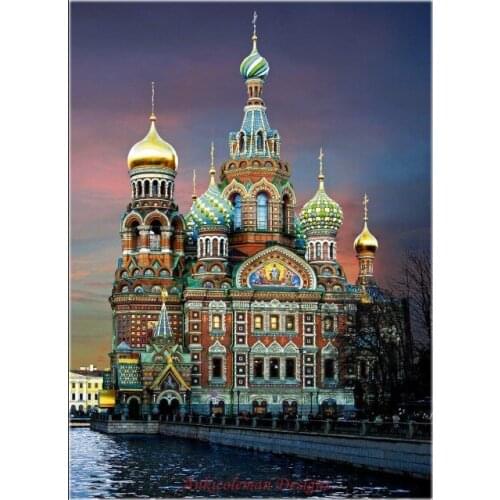 Needlework for embroidery DIY DMC High Quality - Counted Cross Stitch Kits 14 ct Oil painting - Saviour on Spilled Blood