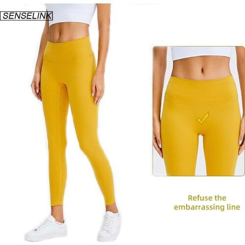 SENSELINK Womens Sports Yoga High Waist Pants Stretch Pants Indoor Fitness Sports Yoga Pants Womens Sports Tights