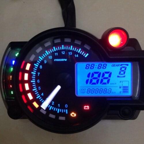 LCD digital dashboard motocross tachometer gauge speedometer of racing motorcycle replacement Refit sensor C0024 Car styling