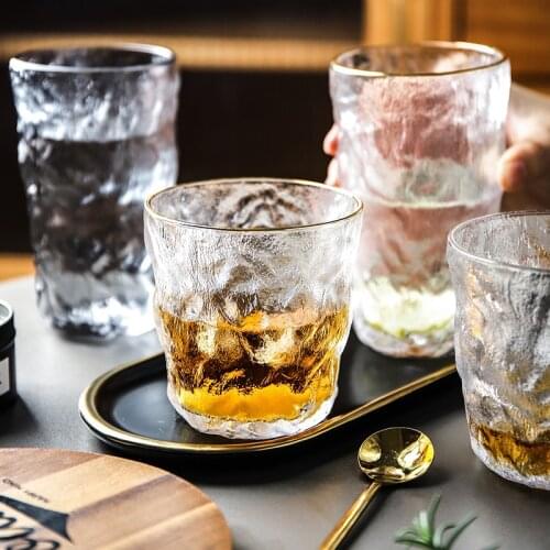 Glacier Texture Hand-Made Japanese Foreign Wine Glass Whiskey Glasses Home Creative Beer Cup Crystal Glass Cups