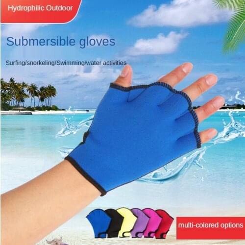 Swimming Gloves Webbed Gloves Swimming Equipment Duck Webbed Gloves Paddling Diving Webbed Gloves Swimming