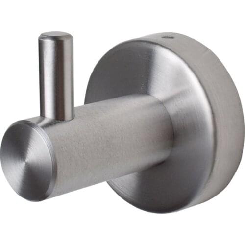 2pcs High Quality Sticker Adhesive Hooks Durable Aluminum Home Wall Door Hook Clothes Coat Hat Hanger Key Rack Kitchen Hook