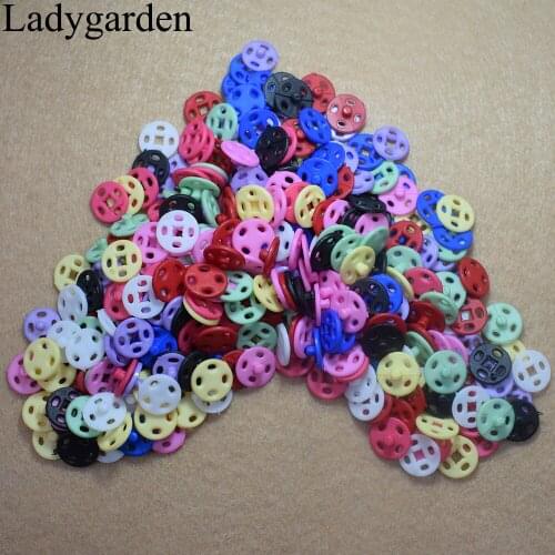 20PCS 15MM Plastic Snap Button Multi Option Plastic Snaps Buttons Garment Bag Folder Dark Buckle DIY Art Accessories