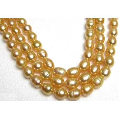 35 INCH HUGE yellow 11--13MM NATURAL SOUTH SEA GENUINE GOLDEN PEARL NECKLACE 14K GOLD CLASP