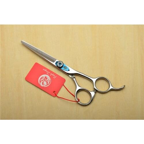 6.0 Inch 17.5cm Purple Dragon 440C Professional Human Hair Scissors Hairdressing Scissors Cutting Shears Thinning Scissors Z1016