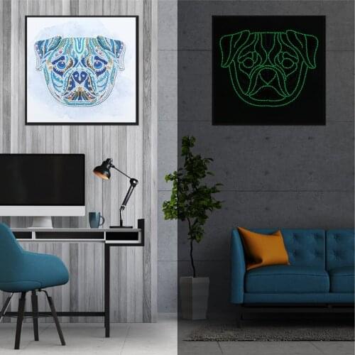 5D DIY Diamond Painting Night Luminous Special Shaped Diamond Embroidery Cross Stitch Mandala Picture Of Rhinestone Home Decor