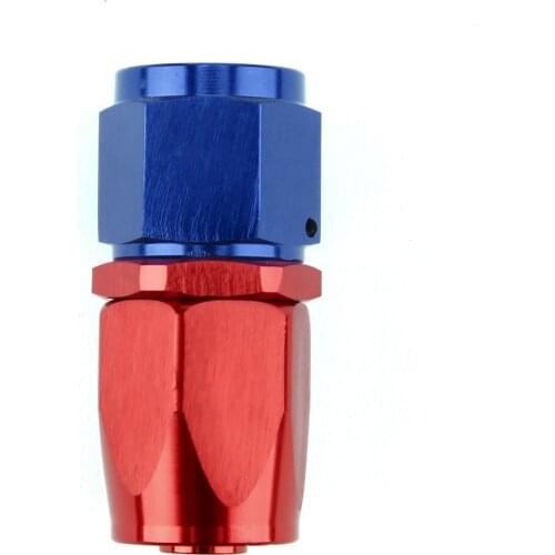 AN4 AN6 AN8 0 Degree Straight Swivel Oil/Fuel/Gas Line Hose End Reusable Fitting Adapter Universal Aluminum Alloy Male Fitting