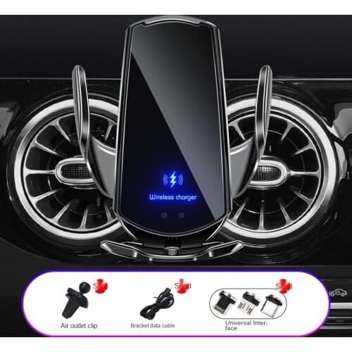 Q3 Car Wireless Charger for iPhone 12 11 XS XR X 8 Samsung S20 S10 Magnetic USB Infrared Sensor Phone Holder Mount