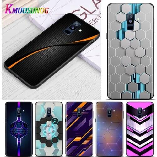 Car Carbon Fibre line For Samsung Galaxy A9 A8 Star A8S A7 A6 A6S A5 A3 Plus 2018 2017 2016 A750 Black Phone Case
