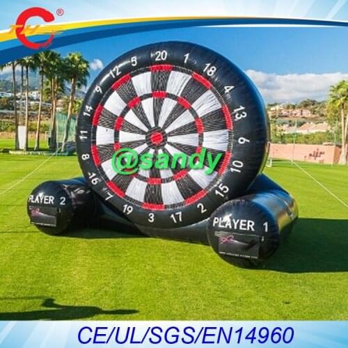 Free air ship to door,5m/6m football dart board carnival game inflatable dart sport game/inflatable soccer darts