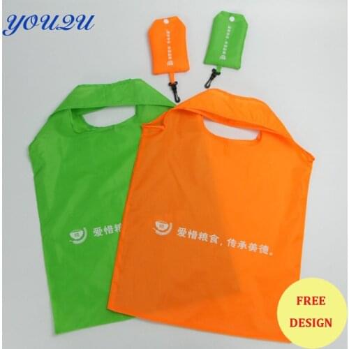 Lead-free polyester shopping bag fashion polyester foldable bag foldable fruit terylene shopping bag LOWEST PRICE escrow accpet