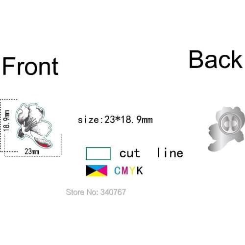 Lapel pin for flower-201505