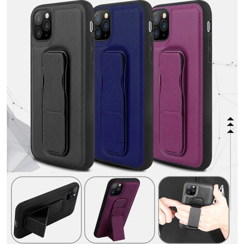 Iphone Case with stand function and the wristband can support wireless charging for Iphone 12 11 Pro Max X XS XR 6 7 8 Plus