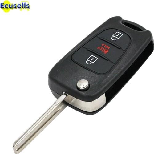 3 buttons remote key shell case fob for Hyundai IX25/IX35 uncut KI-7 blade