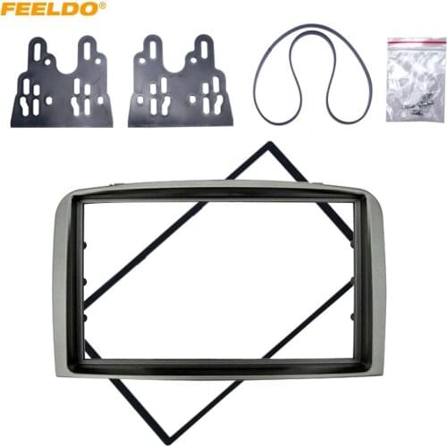 FEELDO Car 2DIN Fascia frame for ALFA ROMEO 147 Stereo CD Radio Trim Panel Mounting Installation Frame Adapter Mount Kits #5246