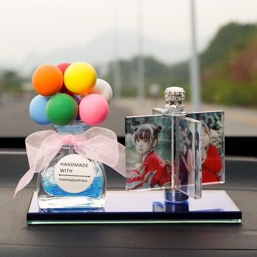 Rotat Windmill Photo Album Crystal Photo Frame Personalize Family Picture Albums Car Decoration for Friend Wedding Souvenir Gift