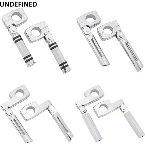 Motorcycle Highway Foot Pegs Engine Guard Footrest Mount 1" 25mm Universal for Harley Kawasaki Honda Suzuki Touring Sportster