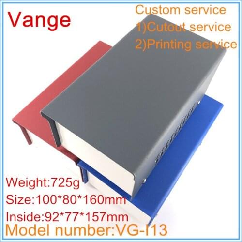 1pcs/lot smart instrument housing 100*80*160mm Iron sheet metal apparatus case shell diy powder coating surface for module PCB