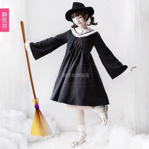 Halloween costume female dark mountain Ben cold wind goth little devil witch witch court soft girl dress