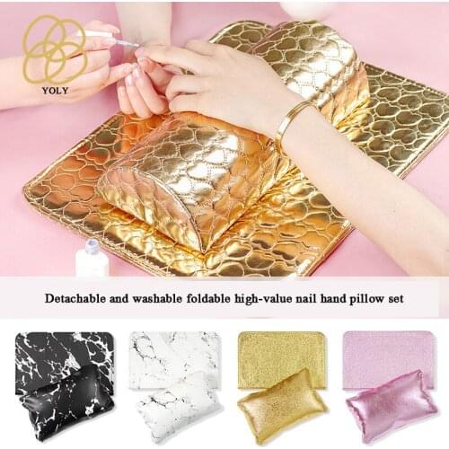 Nail hand pillow set Hand Arm Rests Semicircle Cushion Pillow Nail Art Design Manicure Care Optional Color Beauty Salon Tool