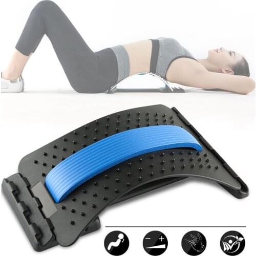 Fitness Back Stretch Massager Stretcher Lumbar Support Relaxation Spinal Pain Relieve Integrated Fitness Equipments Messager