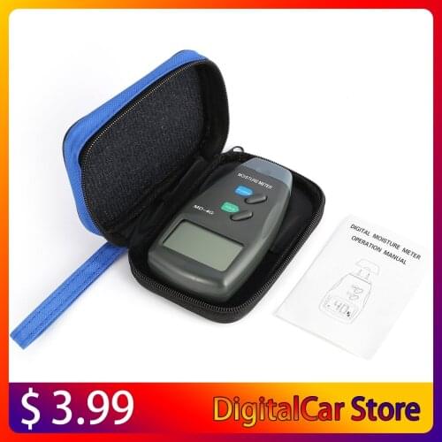 MD-4G 4 Pins Digital LCD Wood Moisture Humidity Meter Analyzer Hygrometer Timber Damp Detector Tester Range 5% - 40