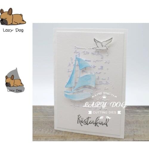 Sailboat Yacht Metal Cutting Dies Scrapbooking Stencil DIY Decorative Craft Embossing Die Cuts Card Making New Dies For 2019