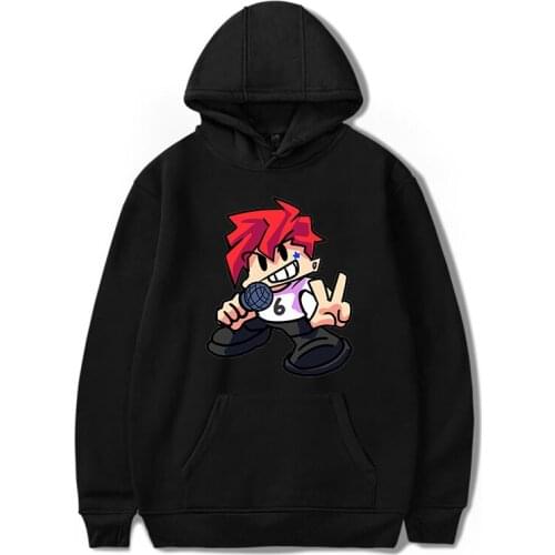 Friday Night Funkin Fashion Cartoon Suit Hoodies Sportswear Fall leisure Hooded Youthful Hip hop Punk Style Women/Men The hooded
