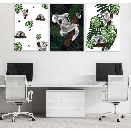 Ensemble de 3 Koala Art Prints // koala print // décor de pépinière // décor à la maison// art mur// cadeaux // chambre enfants