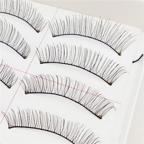 10 pair Fashion Women False Eyelashes Handmade Crisscross Fiber Fake Eye Lashes Cosmetic