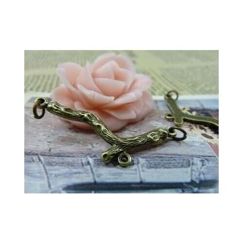 Zinc alloy pendant jewelry accessories diy handmade material charms three hole link13*41